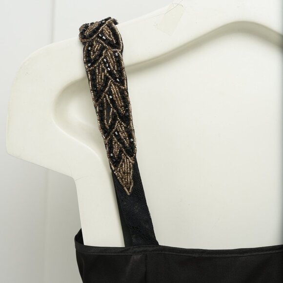 Le Chateau silk satin black top, Size XXS (0) - Picture 8 of 13